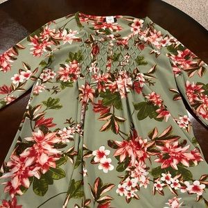 Long sleeve blouse